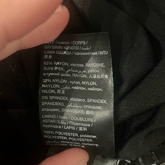 BEBE EMBELLISHMENT BODYCON MINI DRESS LONG SLEEVE BLACK - Picture 8 of 8